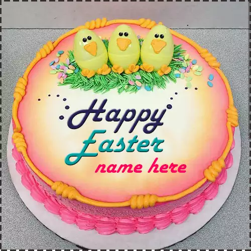 Easter Egg Cake With Name